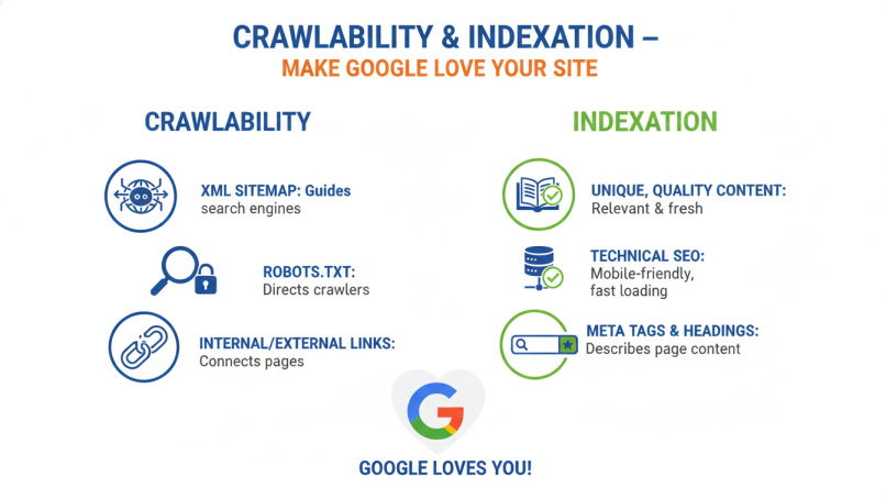 Crawlability & Indexation – Make Google Love Your Site